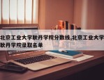 北京工业大学耿丹学院分数线,北京工业大学耿丹学院录取名单