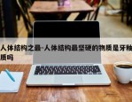 人体结构之最-人体结构最坚硬的物质是牙釉质吗
