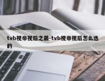 tvb视帝视后之最-tvb视帝视后怎么选的