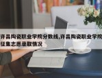 许昌陶瓷职业学院分数线,许昌陶瓷职业学院征集志愿录取情况