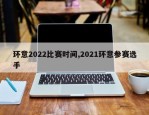 环意2022比赛时间,2021环意参赛选手