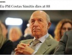 希腊前总理康斯坦丁·西米蒂斯去世，享年88岁，希腊政府宣布四天国悼