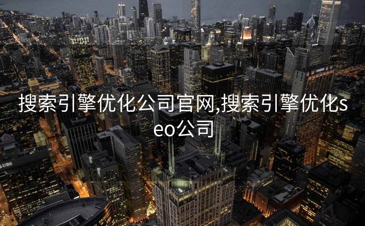 搜索引擎优化公司官网,搜索引擎优化seo公司