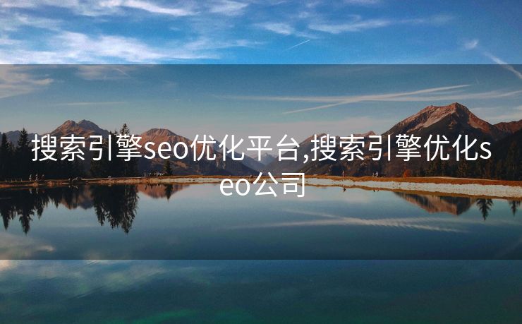 搜索引擎seo优化平台,搜索引擎优化seo公司