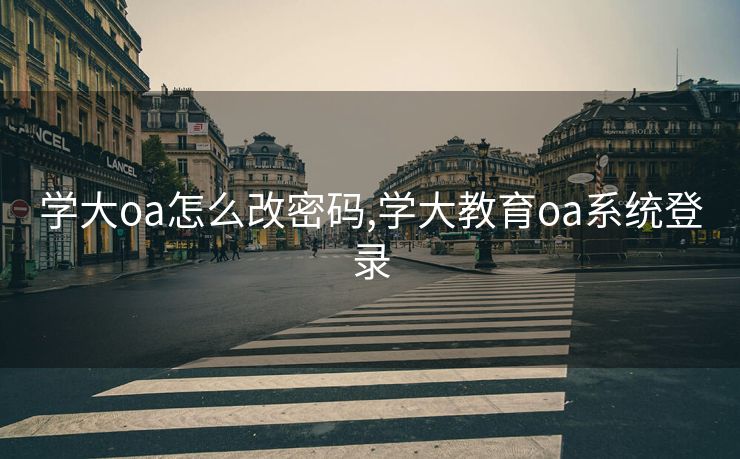 学大oa怎么改密码,学大教育oa系统登录