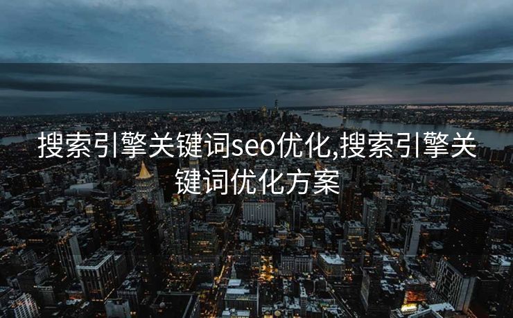 搜索引擎关键词seo优化,搜索引擎关键词优化方案