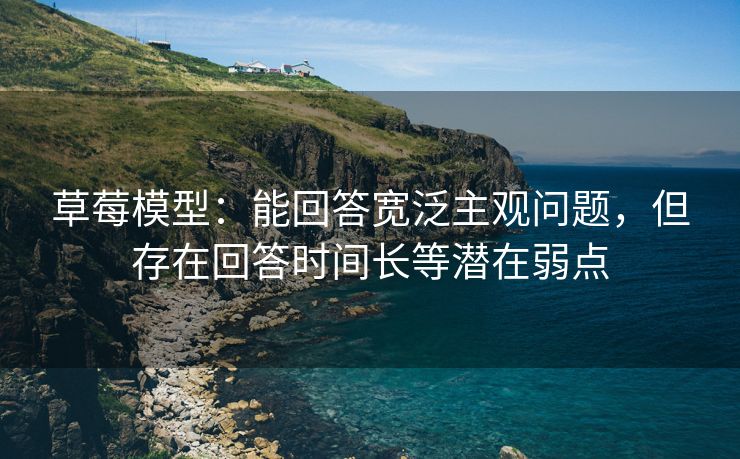 草莓模型：能回答宽泛主观问题，但存在回答时间长等潜在弱点