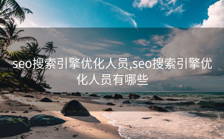 seo搜索引擎优化人员,seo搜索引擎优化人员有哪些