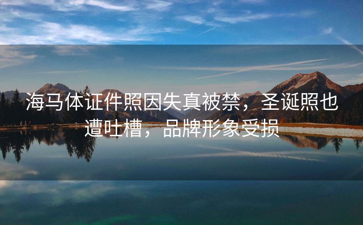 海马体证件照因失真被禁，圣诞照也遭吐槽，品牌形象受损