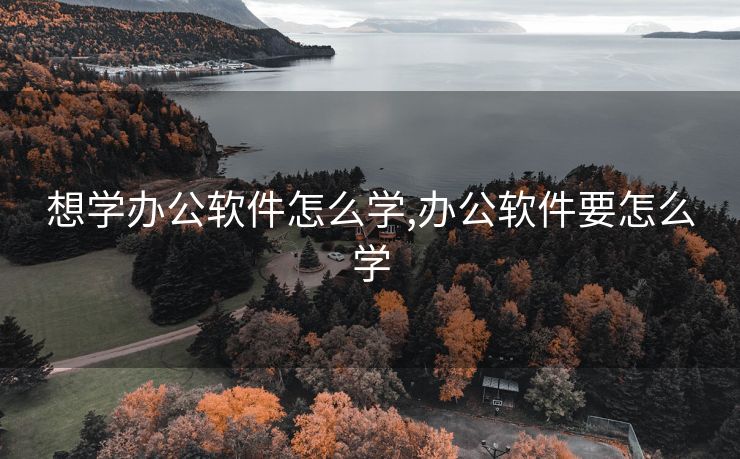 想学办公软件怎么学,办公软件要怎么学