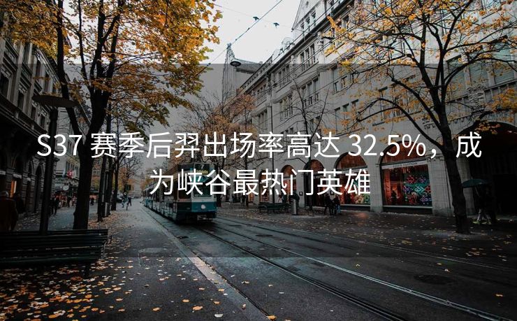 S37 赛季后羿出场率高达 32.5%，成为峡谷最热门英雄