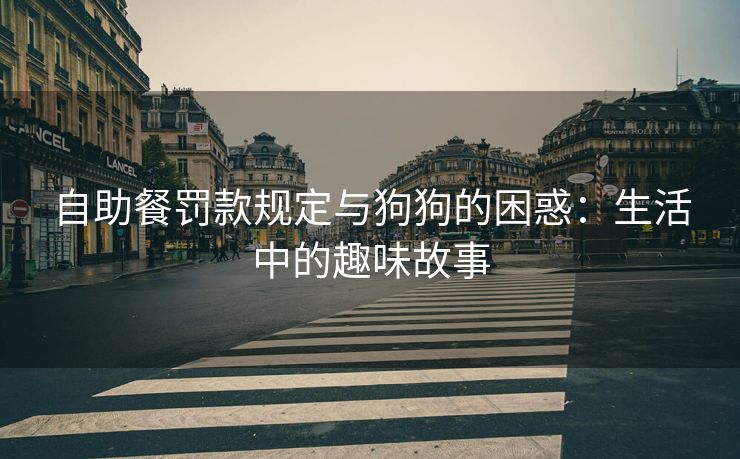 自助餐罚款规定与狗狗的困惑：生活中的趣味故事