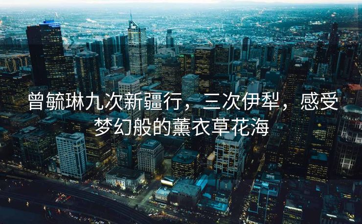 曾毓琳九次新疆行，三次伊犁，感受梦幻般的薰衣草花海