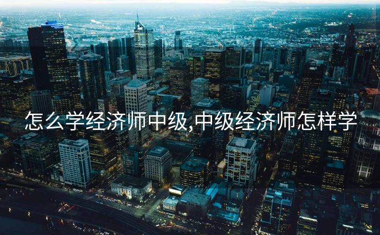 怎么学经济师中级,中级经济师怎样学