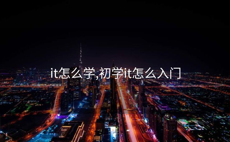 it怎么学,初学it怎么入门