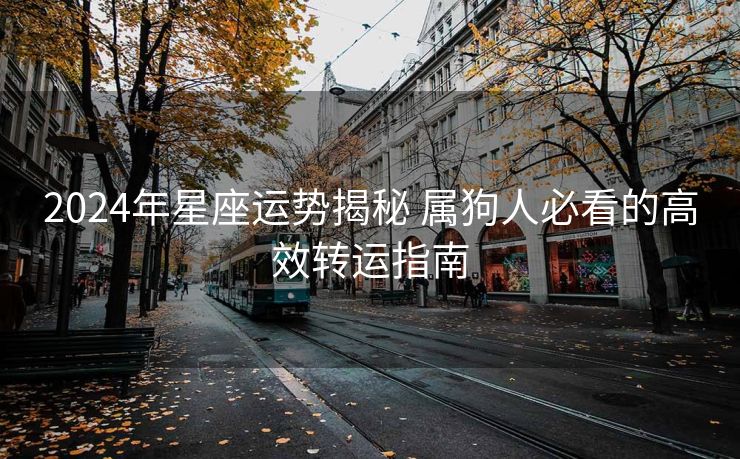 2024年星座运势揭秘 属狗人必看的高效转运指南