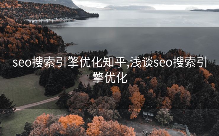 seo搜索引擎优化知乎,浅谈seo搜索引擎优化