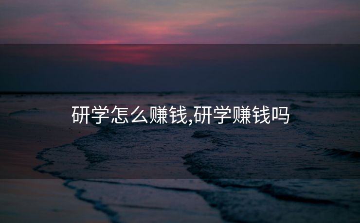 研学怎么赚钱,研学赚钱吗